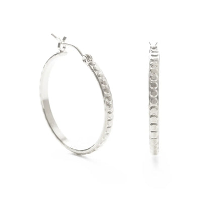 Beaded Hoop Earrings