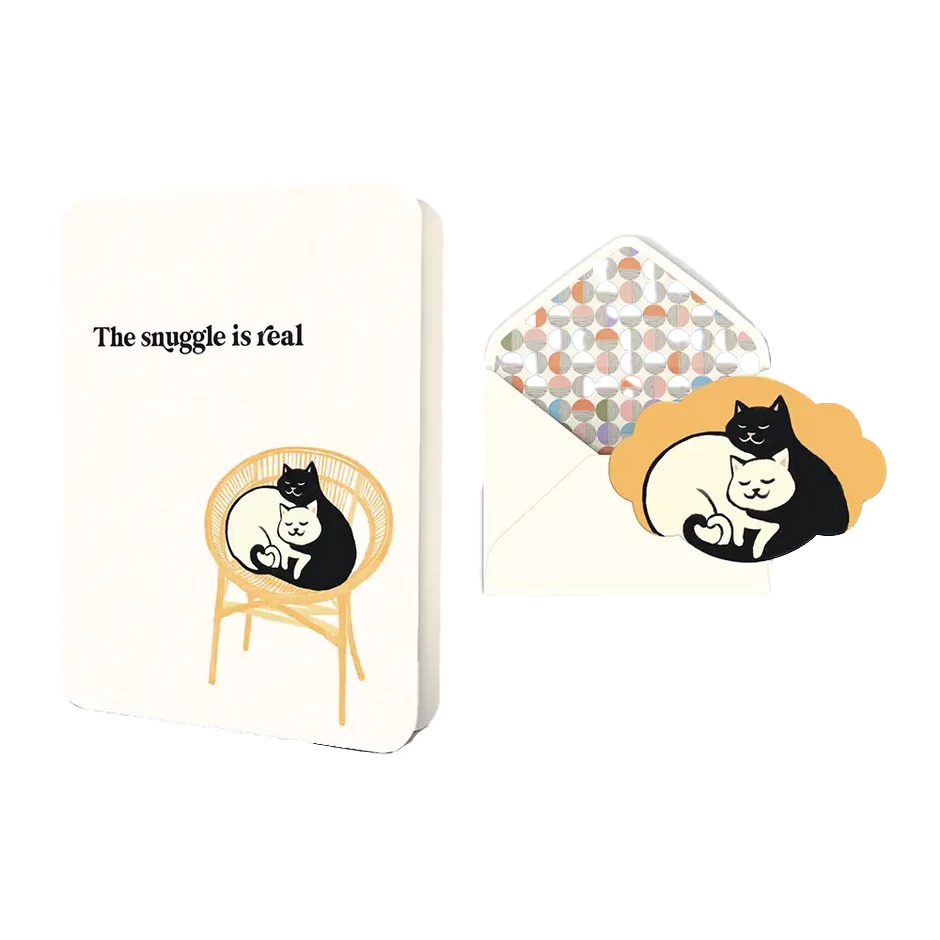 The Snuggle Is Real Greeting Card
