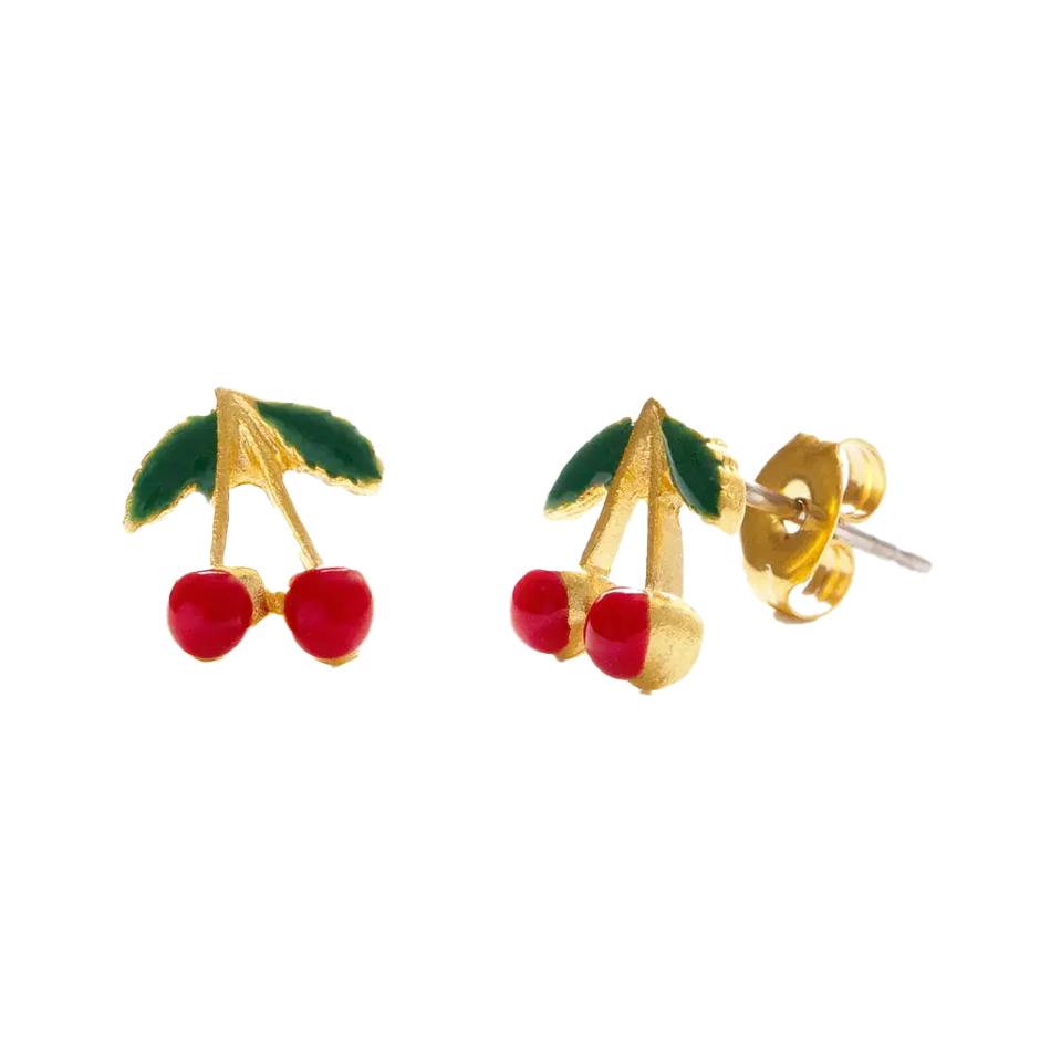 Sweet Cherry Post Earrings