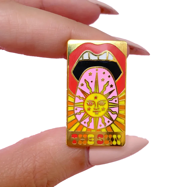 The Sun Tarot Card Enamel Pin