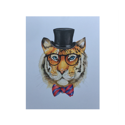 Top Hat Tiger Print