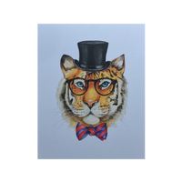 Top Hat Tiger Print