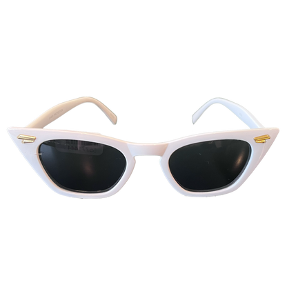 Gold Accent Cat Eye Sunglasses